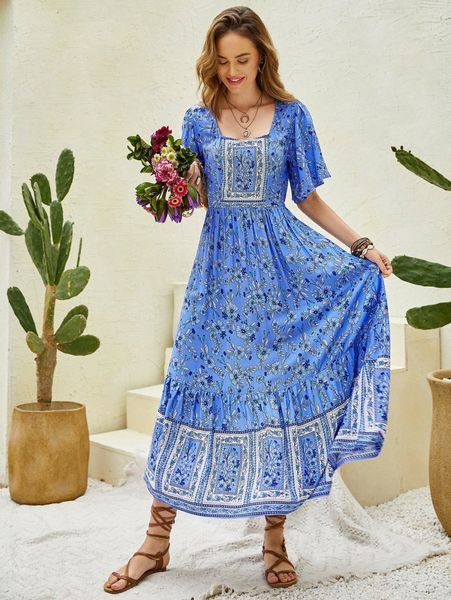 rusttydustty floral print ruffle hem dress j4d8#, Black;gray
rusttydustty floral print ruffle hem dress j4d8#, Black;gray