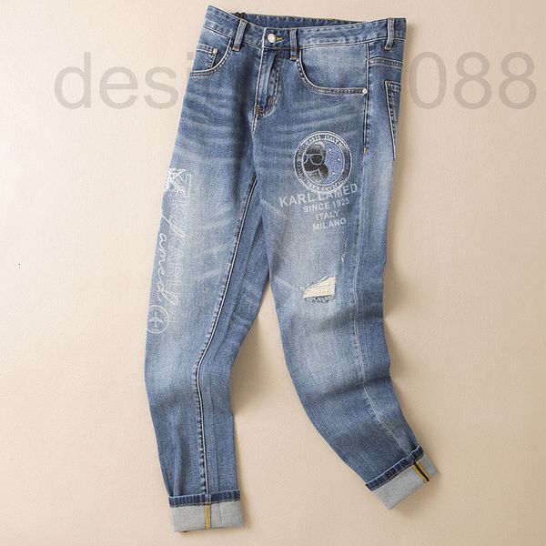 men's jeans designer 2022 new spring and summer thin diamond jeans men's broken hole fashion brand small foot leisure pants ksd1, Blue
men's jeans designer 2022 new spring and summer thin diamond jeans men's broken hole fashion brand small foot leisure pants ksd1, Blue