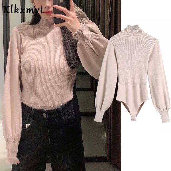 klkxmyt za women fashion knitted bodysuit vintage high neck long sleeve backlessfemale playsuits chic 210527, Black;white
klkxmyt za women fashion knitted bodysuit vintage high neck long sleeve backlessfemale playsuits chic 210527, Black;white