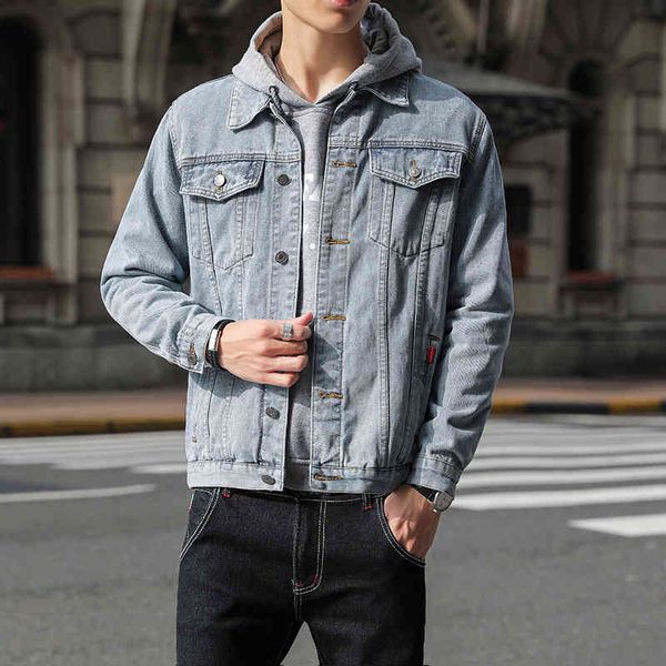 men's jackets spring and autumn fashion trend korean versatile denim jacket loose casual men's ml8o, Black;brown
men's jackets spring and autumn fashion trend korean versatile denim jacket loose casual men's ml8o, Black;brown
