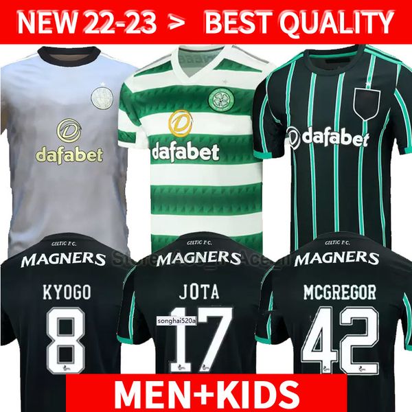 22 23 celtic away home soccer jersey kyogo jota ajeti 2022 2023 mens kids abada mcgregor turnbull starfelt carter-vickers third baby junior, Black;yellow
22 23 celtic away home soccer jersey kyogo jota ajeti 2022 2023 mens kids abada mcgregor turnbull starfelt carter-vickers third baby junior, Black;yellow