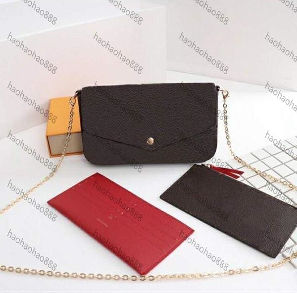 luxurys designers handbags women should bags 3pcs set pochette felicie genuine leather crossbody chain bag wallet totes
luxurys designers handbags women should bags 3pcs set pochette felicie genuine leather crossbody chain bag wallet totes