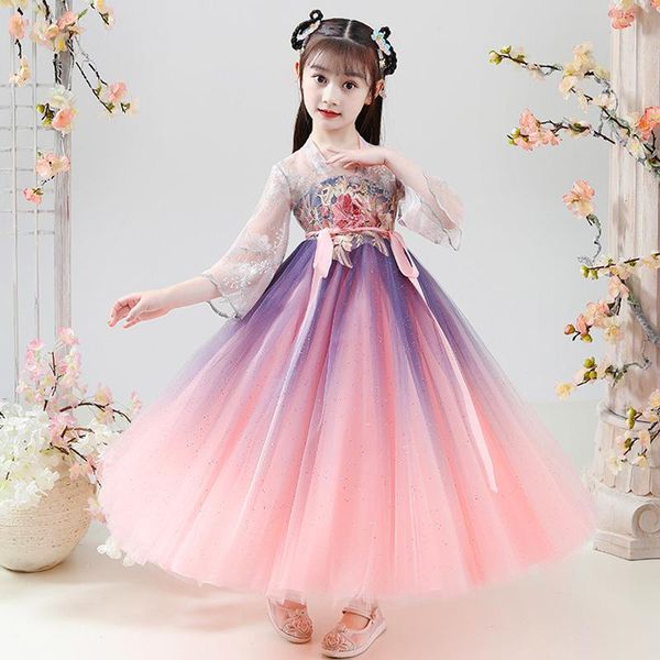 girl's dresses girls hanfu kids clothes dress for spring summer 2022 children's tang suit mesh lace flare sleeve fairy ancient cos, Red;yellow
girl's dresses girls hanfu kids clothes dress for spring summer 2022 children's tang suit mesh lace flare sleeve fairy ancient cos, Red;yellow