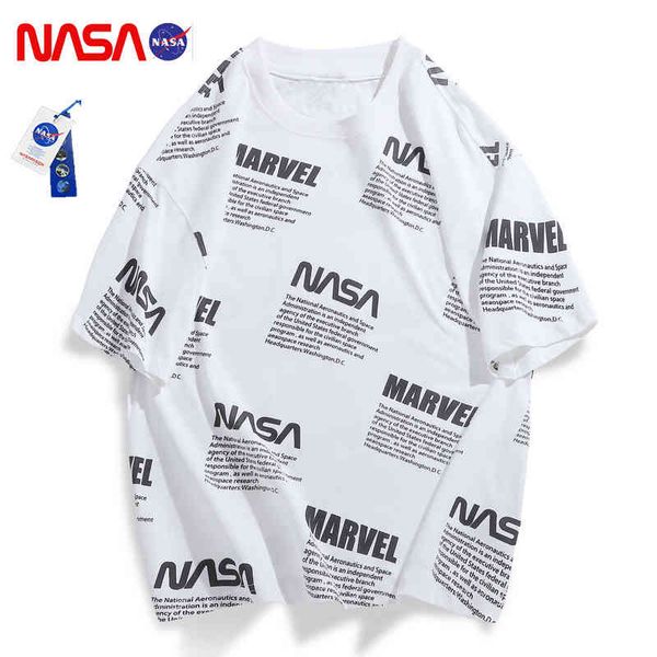 nasa co branded men's t-shirt printed cotton fashion brand couple short sleeve t-shirt large edition casual, White;black
nasa co branded men's t-shirt printed cotton fashion brand couple short sleeve t-shirt large edition casual, White;black