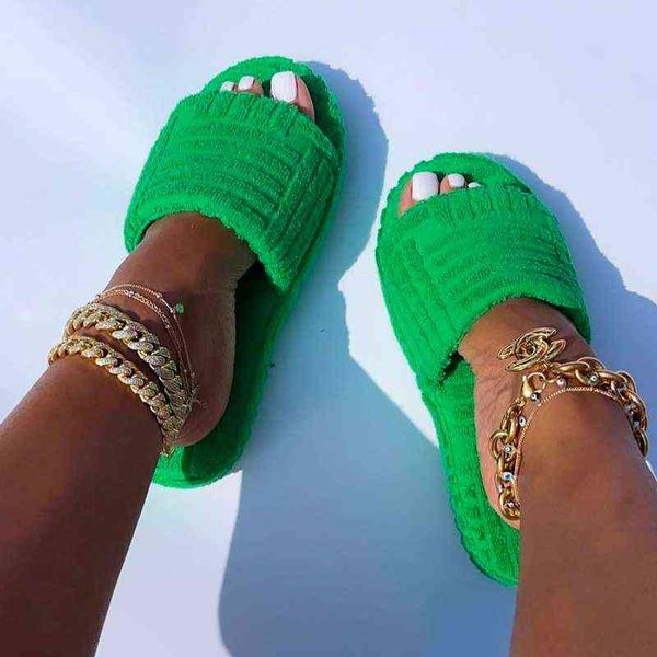 women modern fashion home slippers winter platform flat fluffy plush slides luxury design solid non slip ladies shoes house y220728, Black
women modern fashion home slippers winter platform flat fluffy plush slides luxury design solid non slip ladies shoes house y220728, Black