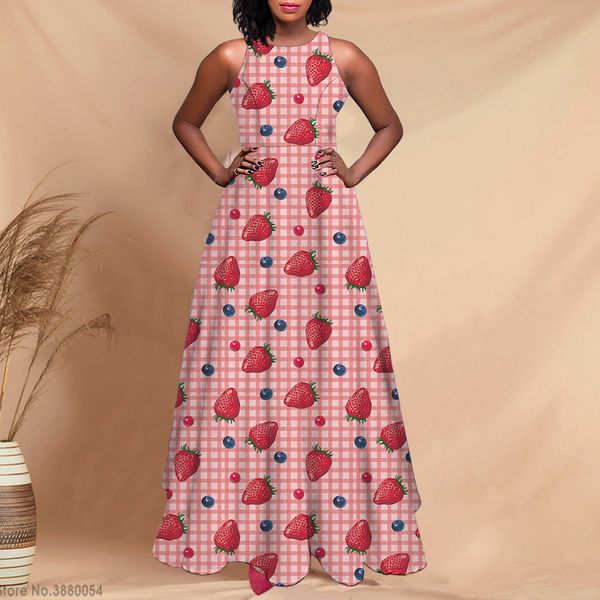 noisydesigns pink and red strawberry women's summer backless dress lady sweet elegant evening party formal robe classy maxi 220627, Black;gray
noisydesigns pink and red strawberry women's summer backless dress lady sweet elegant evening party formal robe classy maxi 220627, Black;gray