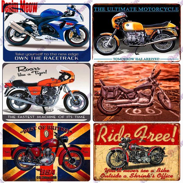 vintage motorcycles metal tin sign old man triumph motor wall art poster mancave painting pub garage club wall plate deco
vintage motorcycles metal tin sign old man triumph motor wall art poster mancave painting pub garage club wall plate deco