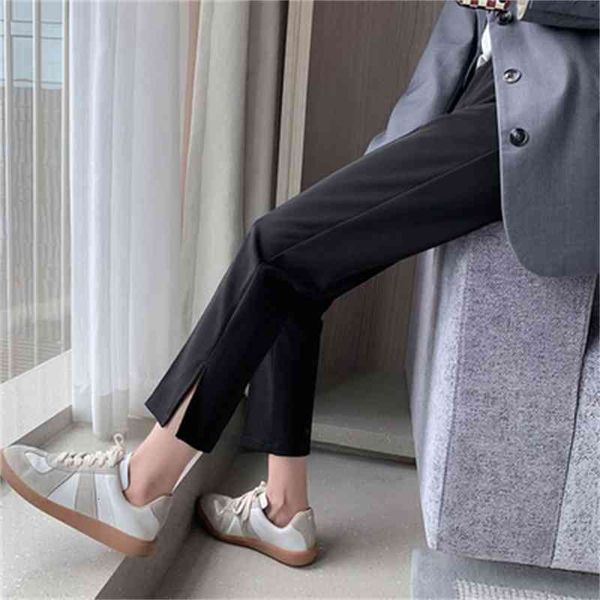 women's pants capris with slit hems small suit pants women spring summer and autumn leisure large size professional harlan straight pip, Black;white
women's pants capris with slit hems small suit pants women spring summer and autumn leisure large size professional harlan straight pip, Black;white