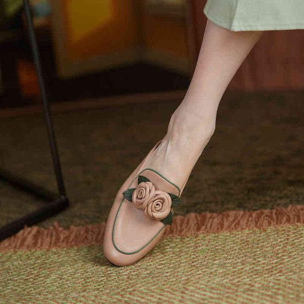 slippers elegant celebrity temperament flower baotou casual thick heel sandals women's summer leather back empty slippers o0d7, Black
slippers elegant celebrity temperament flower baotou casual thick heel sandals women's summer leather back empty slippers o0d7, Black