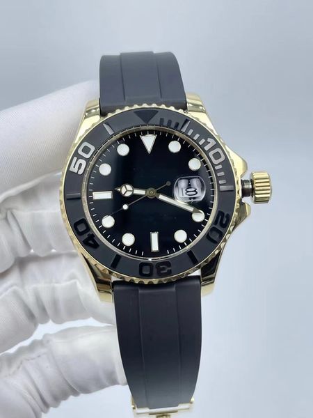 mens automatic mechanical watches 42mm black rubber strap gold stainless steel men's watches fashion man wristwatches sports classic wr, Slivery;brown
mens automatic mechanical watches 42mm black rubber strap gold stainless steel men's watches fashion man wristwatches sports classic wr, Slivery;brown