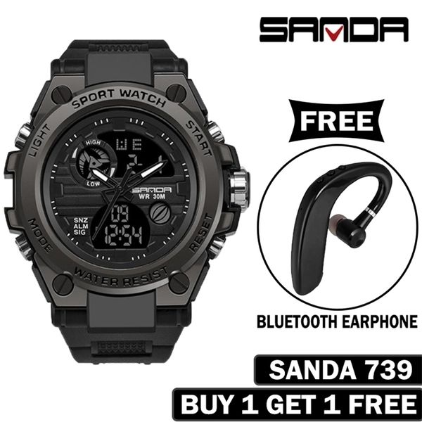 sanda sports mens watches luxury military quartz electronic watches shockproof waterproof digital wristwatch relogio masculino 220530, Slivery;brown
sanda sports mens watches luxury military quartz electronic watches shockproof waterproof digital wristwatch relogio masculino 220530, Slivery;brown