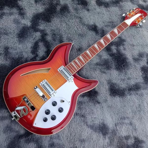 in stock -rikon 12 string semi-hollow 381electric guitar, double-sided flame maple three-color wood stitching at neckguitar, straight hair
in stock -rikon 12 string semi-hollow 381electric guitar, double-sided flame maple three-color wood stitching at neckguitar, straight hair