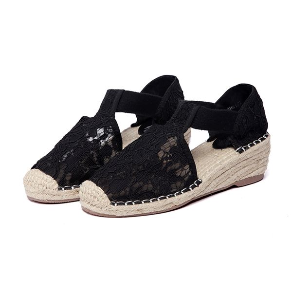 30% off 2022 slippers sandals 2022 summer new women's lace hemp rope fisherman's shoes leisure baotou thick bottom slope heel heig, Black
30% off 2022 slippers sandals 2022 summer new women's lace hemp rope fisherman's shoes leisure baotou thick bottom slope heel heig, Black