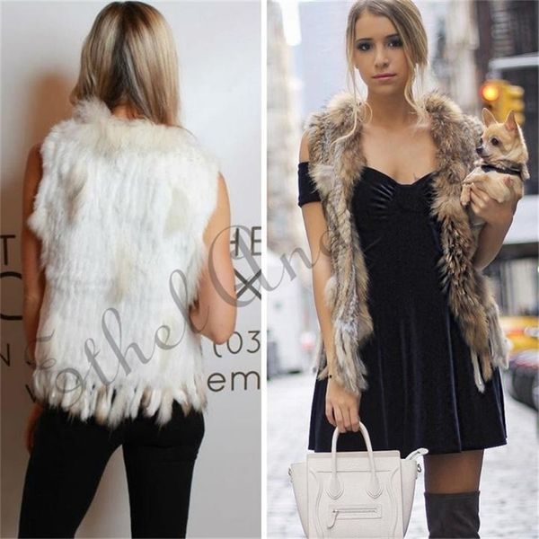 natural rabbit fur vest with raccoon fur collar party waistcoat jackets knitted gilets women wool vest colete de pele de coelho 201112, Black
natural rabbit fur vest with raccoon fur collar party waistcoat jackets knitted gilets women wool vest colete de pele de coelho 201112, Black