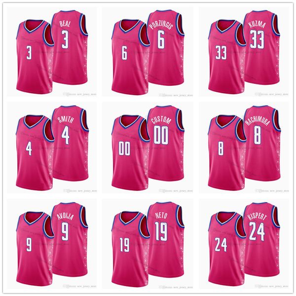 printed 2022 new city pink basketball basketball 8 rui hachimura jerseys 4 ish smith 9 deni avdija 24 corey kispert 19 raul neto daniel gaff, Black;red
printed 2022 new city pink basketball basketball 8 rui hachimura jerseys 4 ish smith 9 deni avdija 24 corey kispert 19 raul neto daniel gaff, Black;red