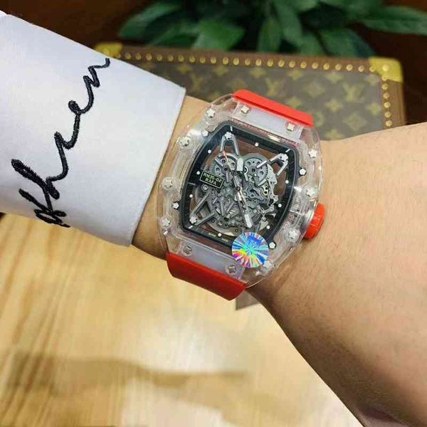 watches wristwatch designer luxury mens mechanics watch richa milles wristwatch men's business fashion wine barrel fully automatic mech, Slivery;brown
watches wristwatch designer luxury mens mechanics watch richa milles wristwatch men's business fashion wine barrel fully automatic mech, Slivery;brown