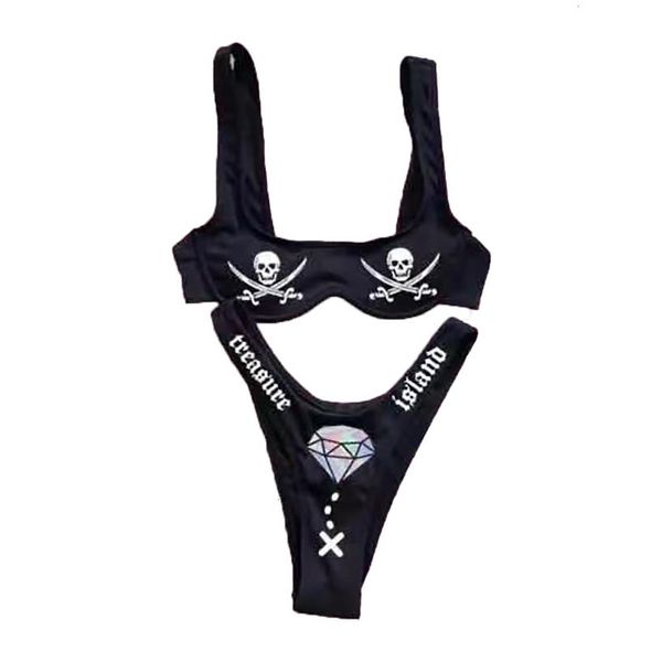 swimwear grimace punk high waist bandage goth women's swimsuit fashion bikini set 2021 women trouser suits cute mvtw211c, White;black
swimwear grimace punk high waist bandage goth women's swimsuit fashion bikini set 2021 women trouser suits cute mvtw211c, White;black