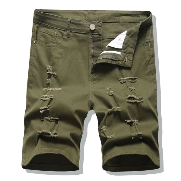 men's shorts army green jeans denim men ripped summer designer big size short pants trousers 28-38, White;black
men's shorts army green jeans denim men ripped summer designer big size short pants trousers 28-38, White;black