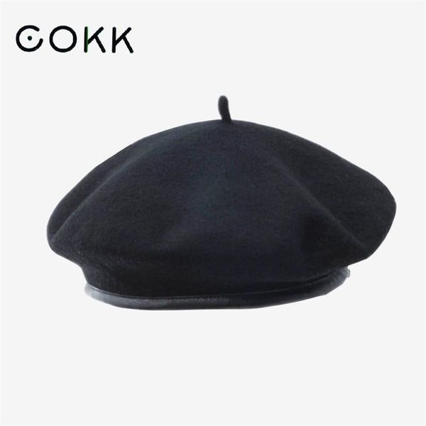 cokk wool beret autumn winter hats for women solid color flat painter cap woolen beret with pu leather boina feminina beanie hat 220816, Blue;gray
cokk wool beret autumn winter hats for women solid color flat painter cap woolen beret with pu leather boina feminina beanie hat 220816, Blue;gray