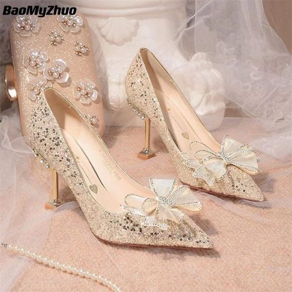 glitter rhinestones women pumps crystal bowknot satin high heels summer party wedding prom fashion pointed toe shoes 220509, Black
glitter rhinestones women pumps crystal bowknot satin high heels summer party wedding prom fashion pointed toe shoes 220509, Black