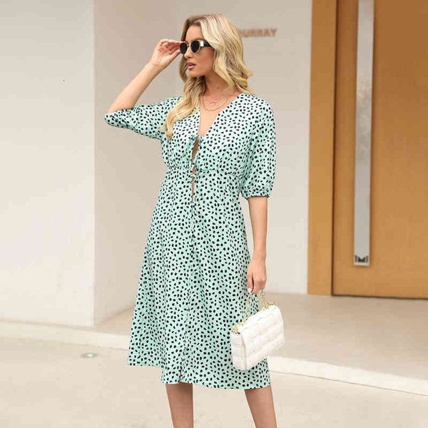 casual dresses polka dot summer women midi dress fashion deep v neck lace-up hollow dresses green casual short sleeve beach party dress bm69, Black;gray
casual dresses polka dot summer women midi dress fashion deep v neck lace-up hollow dresses green casual short sleeve beach party dress bm69, Black;gray