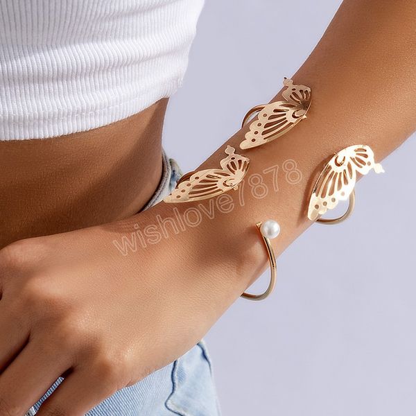 fashion minimalism metal hollow butterfly bracelet with adjustable opening for women hip hop asymmetric bracelet jewelry, Golden;silver
fashion minimalism metal hollow butterfly bracelet with adjustable opening for women hip hop asymmetric bracelet jewelry, Golden;silver