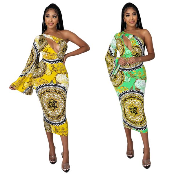 summer bohemia style print dress for women one shoulder long sleeve diagonal neck slim brand pencil dresses k7059, Black;gray
summer bohemia style print dress for women one shoulder long sleeve diagonal neck slim brand pencil dresses k7059, Black;gray