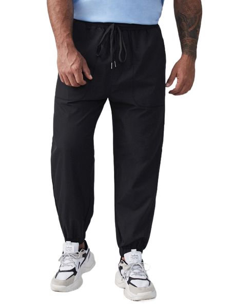 extended sizes men drawstring waist pants z8be#, Black
extended sizes men drawstring waist pants z8be#, Black