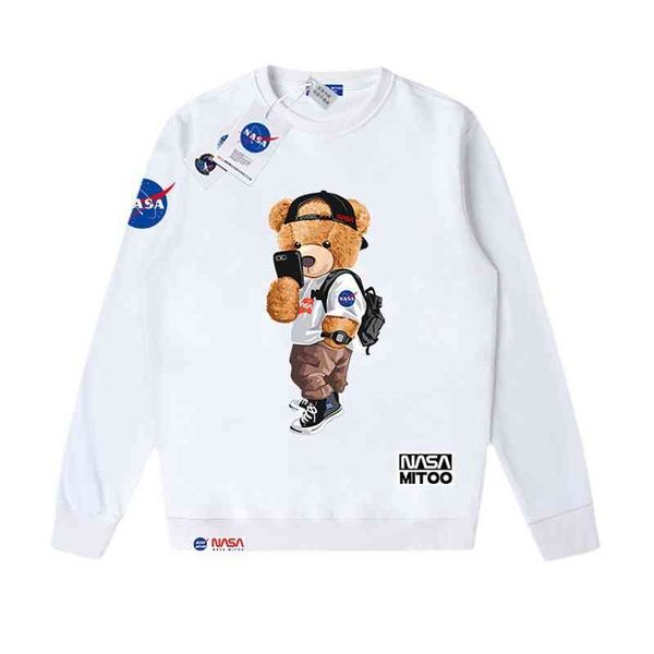 men's 2022 spring and autumn new bear round neck sweater men's joint name nasa trend loose student couple clothes, Black
men's 2022 spring and autumn new bear round neck sweater men's joint name nasa trend loose student couple clothes, Black
