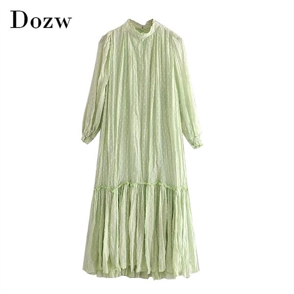 women embroidery dot long dress fashion long sleeve loose pleated dress stand collar solid casual dress sundress ropa de mujer 210414, Black;gray
women embroidery dot long dress fashion long sleeve loose pleated dress stand collar solid casual dress sundress ropa de mujer 210414, Black;gray