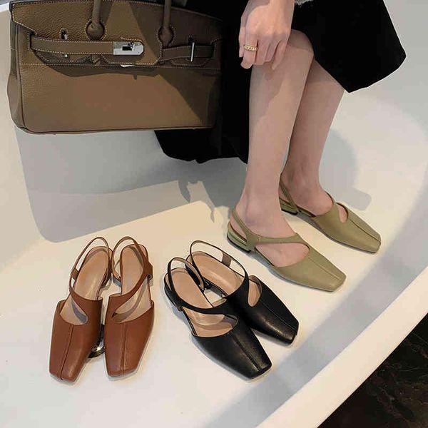 sandals spring korean style baotou sandals square head flat bottom simple one foot back air commuting x8wt, Black
sandals spring korean style baotou sandals square head flat bottom simple one foot back air commuting x8wt, Black