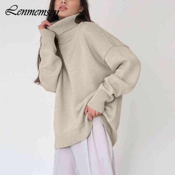 lenmemsen soft turtleneck knitted sweater women autumn casual long sleeve knitwear pullover t220824, White;black
lenmemsen soft turtleneck knitted sweater women autumn casual long sleeve knitwear pullover t220824, White;black