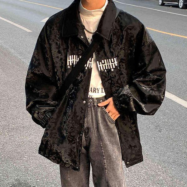 noestamal vintage streetwear printed jacket fashion harajuku male casual cardigan uniform oversize hip hop male bf black coats t220816, Black;brown
noestamal vintage streetwear printed jacket fashion harajuku male casual cardigan uniform oversize hip hop male bf black coats t220816, Black;brown