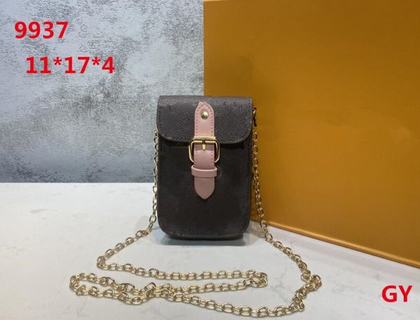 2022 women's single shoulder hasp flip bag mobile phone gold chain fashion designer lady handbag messenger bags # 9937 cross body
2022 women's single shoulder hasp flip bag mobile phone gold chain fashion designer lady handbag messenger bags # 9937 cross body