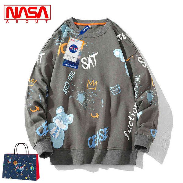 hoodies sweatshirts designer hoodie nasa co branded spring autumn sweater men's new long sleeve t-shirt ins trendy loose versatile, Black
hoodies sweatshirts designer hoodie nasa co branded spring autumn sweater men's new long sleeve t-shirt ins trendy loose versatile, Black