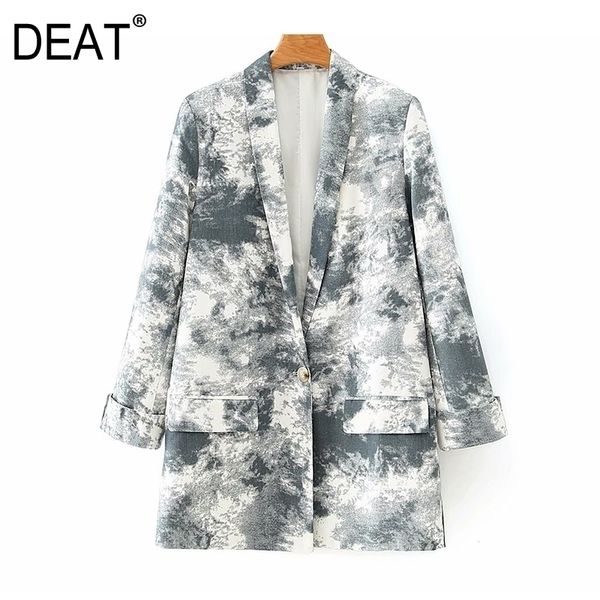 women tiedye hit color za temperament blazer lapel long sleeve loose jacket fashion spring autumn y201026, White;black
women tiedye hit color za temperament blazer lapel long sleeve loose jacket fashion spring autumn y201026, White;black