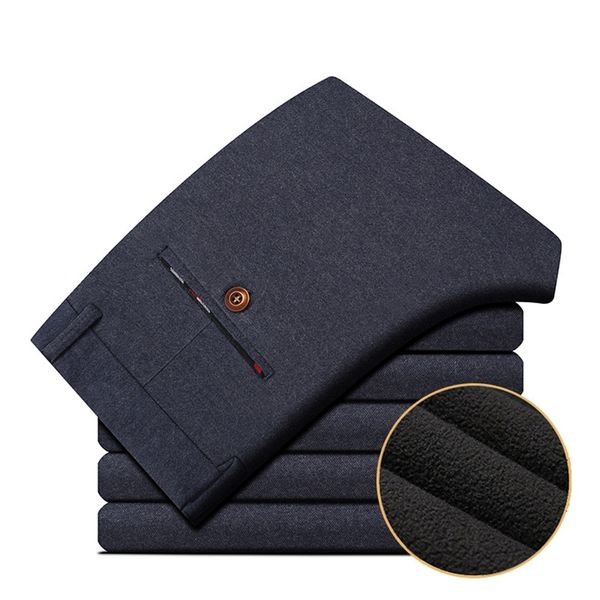 winter warm slacks male soft long straight slim stretch pants thickening business casual pants middle-aged young men's trousers 201128, Black
winter warm slacks male soft long straight slim stretch pants thickening business casual pants middle-aged young men's trousers 201128, Black