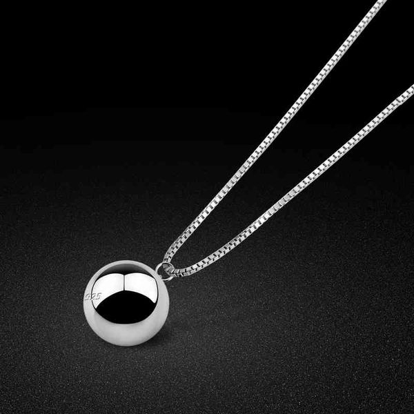 minimalist women's 925 sterling silver necklace glossy bell ball pendant chokers necklaces charm jewelry box chain 18'' size
minimalist women's 925 sterling silver necklace glossy bell ball pendant chokers necklaces charm jewelry box chain 18'' size