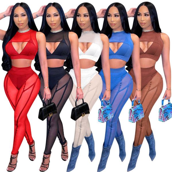 womens two piece pants set hollow out tracksuits designer clothing 2022 spring mesh panelling sleeveless trousers perspective outfits, Gray
womens two piece pants set hollow out tracksuits designer clothing 2022 spring mesh panelling sleeveless trousers perspective outfits, Gray