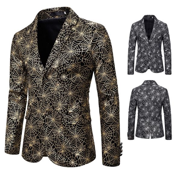 men's suits blazers men's slim fashion spider web stamping blazer men's comfortable dress costume blazer jacket 2 color 22082, White;black
men's suits blazers men's slim fashion spider web stamping blazer men's comfortable dress costume blazer jacket 2 color 22082, White;black