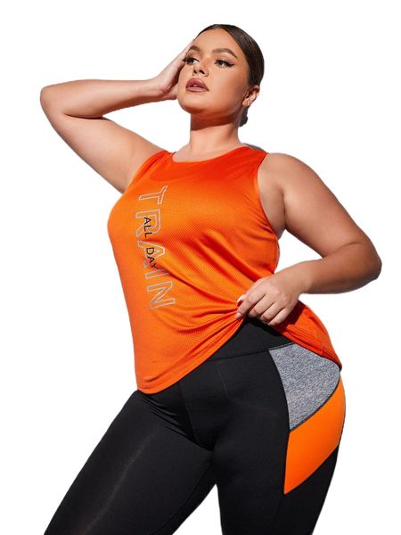 plus letter graphic sports tank b2ju#, Black
plus letter graphic sports tank b2ju#, Black