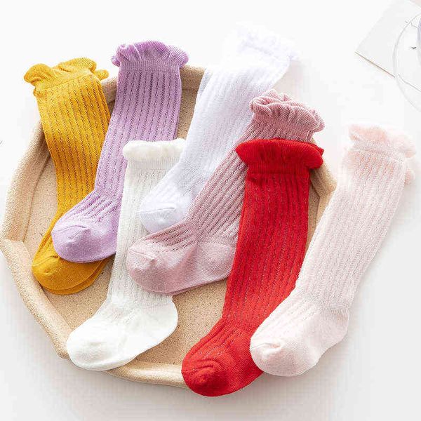 summer knee high long soft new kids baby girls socks solid cotton breathable mesh and elastic cuffs toddlers stockings l220716, Pink;yellow
summer knee high long soft new kids baby girls socks solid cotton breathable mesh and elastic cuffs toddlers stockings l220716, Pink;yellow