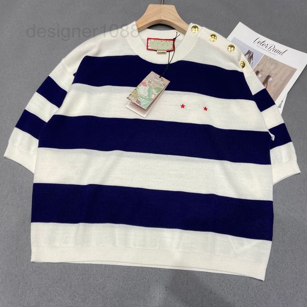 women's t-shirt designer knitted stripe round neck t-shirt women's short sleeved shirt kwde, White
women's t-shirt designer knitted stripe round neck t-shirt women's short sleeved shirt kwde, White