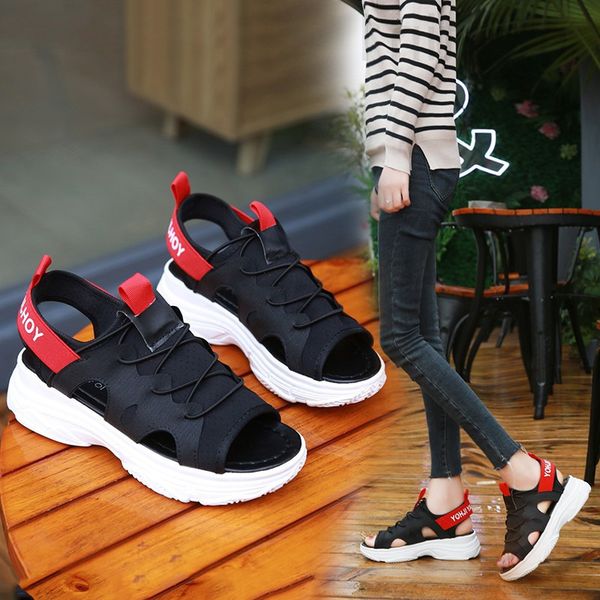 sandals designer women 2020 new korean summer women's shoes muffin casual sandals sports thick soled beach t7wa, Black
sandals designer women 2020 new korean summer women's shoes muffin casual sandals sports thick soled beach t7wa, Black