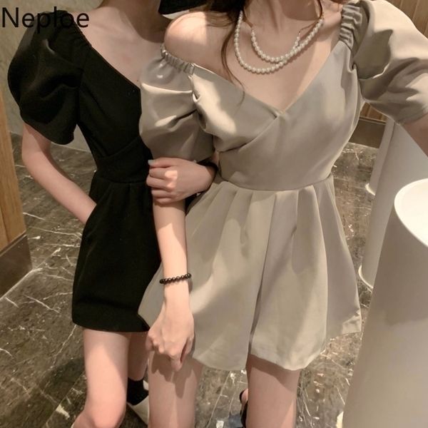 neploe shoulderless women jumpsuits kongstyle v neck short sleeve playsuit fashion high waist short bodysuits 81083 y200904, Black;white
neploe shoulderless women jumpsuits kongstyle v neck short sleeve playsuit fashion high waist short bodysuits 81083 y200904, Black;white