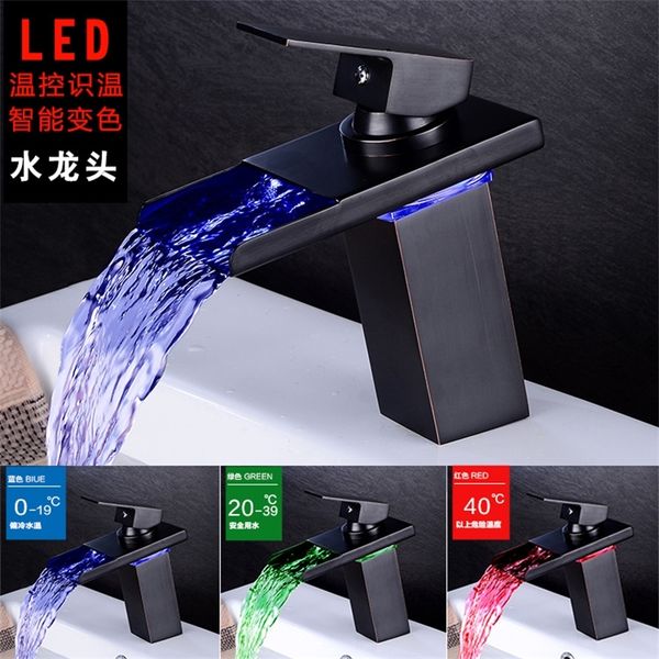 bathroom sink faucets all copper european basin with light faucet black platform cold and waterfall temperature control led bwuo
bathroom sink faucets all copper european basin with light faucet black platform cold and waterfall temperature control led bwuo