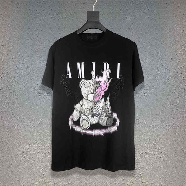 2022 street fashion new us am iri teddy bear print ins casual hip hop high street short sleeve t-shirt for men and women 4772624, White;black
2022 street fashion new us am iri teddy bear print ins casual hip hop high street short sleeve t-shirt for men and women 4772624, White;black