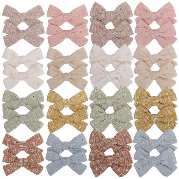 2pcs/set flower embroidery cotton barrettes for cute girls candy color bowknot hair clips hairpin headwear baby hair accessories, Slivery;white
2pcs/set flower embroidery cotton barrettes for cute girls candy color bowknot hair clips hairpin headwear baby hair accessories, Slivery;white