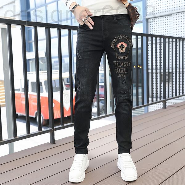 men's jeans designer a handsome diamond letter slim fit elastic washed long pants small legged men 3jxv, Blue
men's jeans designer a handsome diamond letter slim fit elastic washed long pants small legged men 3jxv, Blue