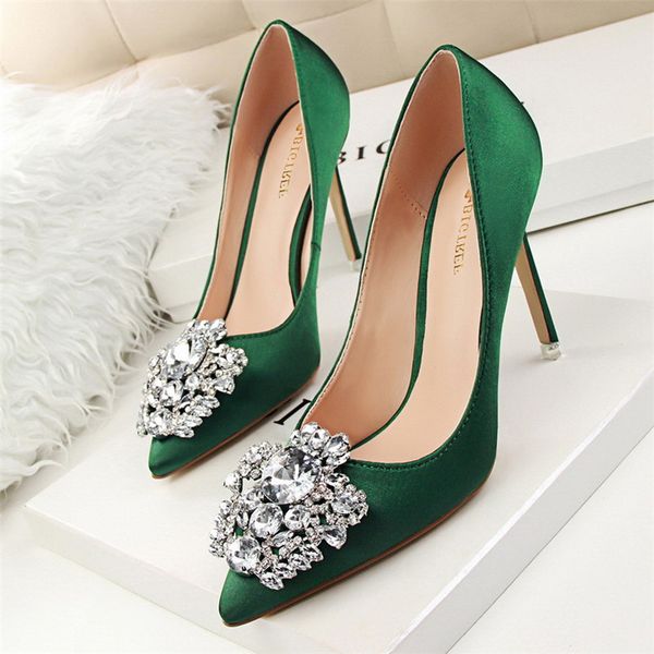 bigtree silver black women bridal wedding shoes faux silk satin rhinestone crystal shallow pumps stiletto high heel
bigtree silver black women bridal wedding shoes faux silk satin rhinestone crystal shallow pumps stiletto high heel